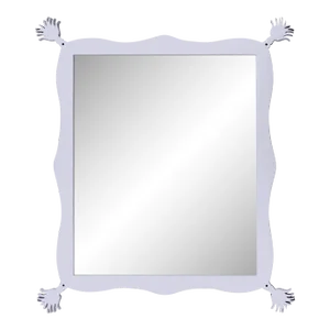 Fleur Home Carnival Iko Iko Rectangle Mirror in Lite Lavender, 51x63