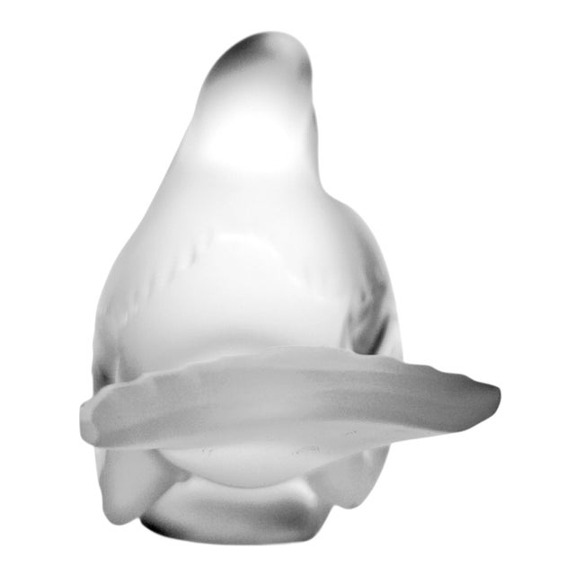 Lalique France Moineau Hardi & Fier Crystal Sparrow Pair, 5", C. 1945–1955 For Sale - Image 11 of 14