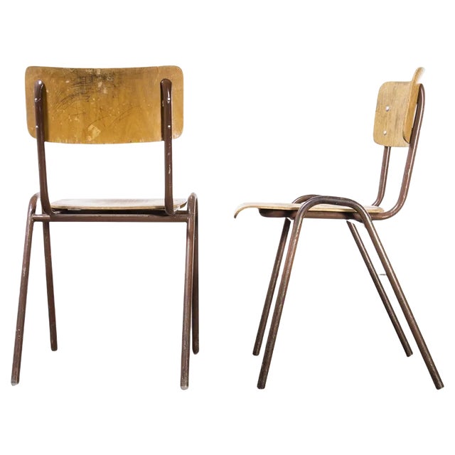 Elbe Stacking Dining Chairs, 1960s, Set of 2 For Sale
