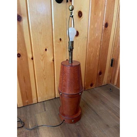 2020s Bradburn Home Leather Lamp For Sale - Image 5 of 9