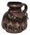 20th Century German Drip Glaze Ceramic Vase With Chain For Sale