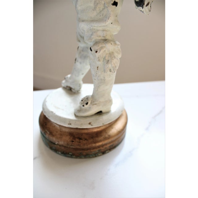 Late 19th Century Late 19thC. English Renaissance Regency Gentleman/Cast Iron, Gilded Gold For Sale - Image 5 of 7