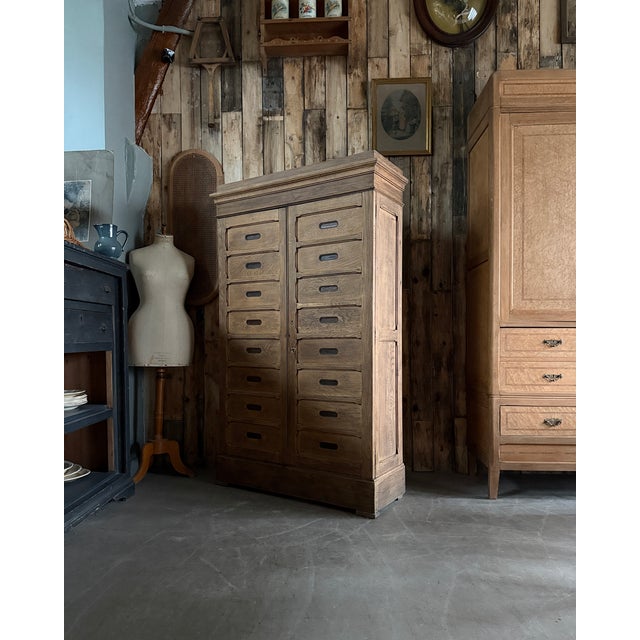 Vintage Notarys Cabinet in Oak, 1920s For Sale - Image 4 of 13
