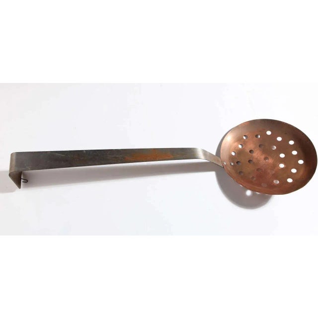 Curtis Jere "Giant Kitchen Utensil Series" Copper Spoon Wall Relief For Sale - Image 6 of 10