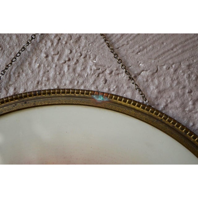 Art Deco Religious Painting of Christ Under Glass, 1940s For Sale - Image 6 of 7
