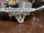 Metal Large Vintage SilverPlate Footed Serving/Bar Tray For Sale - Image 7 of 12