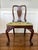 Chinoiserie Mid Century Chinoiserie Needlepoint Mahogany Chair For Sale - Image 3 of 7
