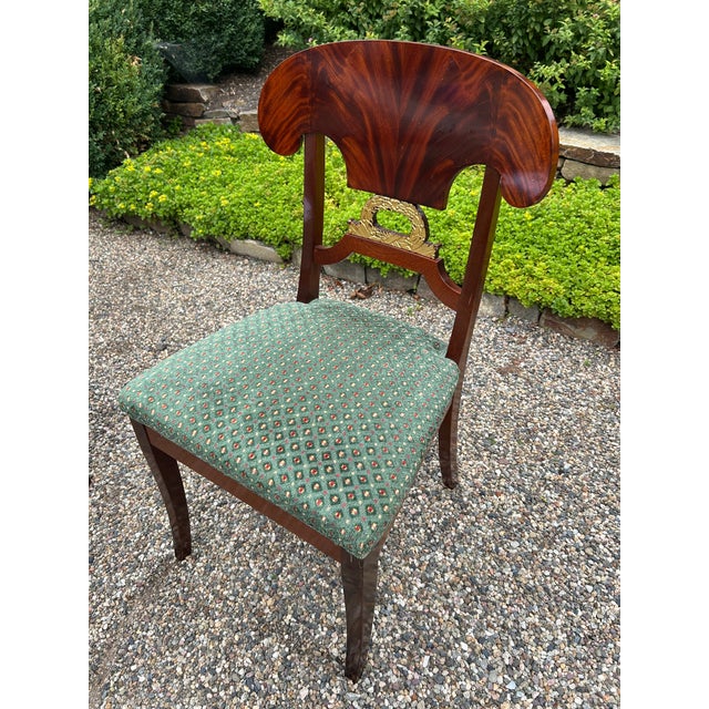 Brown Biedermeier Style Flame Mahogany Dining Chairs -Set of 6 For Sale - Image 8 of 16