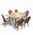 Windsor Wheelback Dining Table and Chairs from Oirschotse Meubelindustrie, 1950s, Set of 7 For Sale - Image 9 of 18