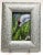 Heavy Silver Tone Carved Abstract Photo Frame With Stand For Sale - Image 9 of 9
