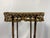 French Antique French Napoleon III Bamboo Tabouret, Tasseled Top, PLM Rail Label For Sale - Image 3 of 15