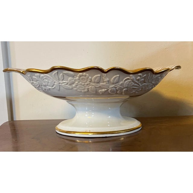 Antique Early 19th Century English George III Coalport Porcelain Centerpiece Compote Fruit Bowl For Sale - Image 13 of 13