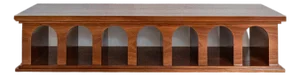 Athens Mahogany Rectangular Coffee Table by Barracuda Interiors