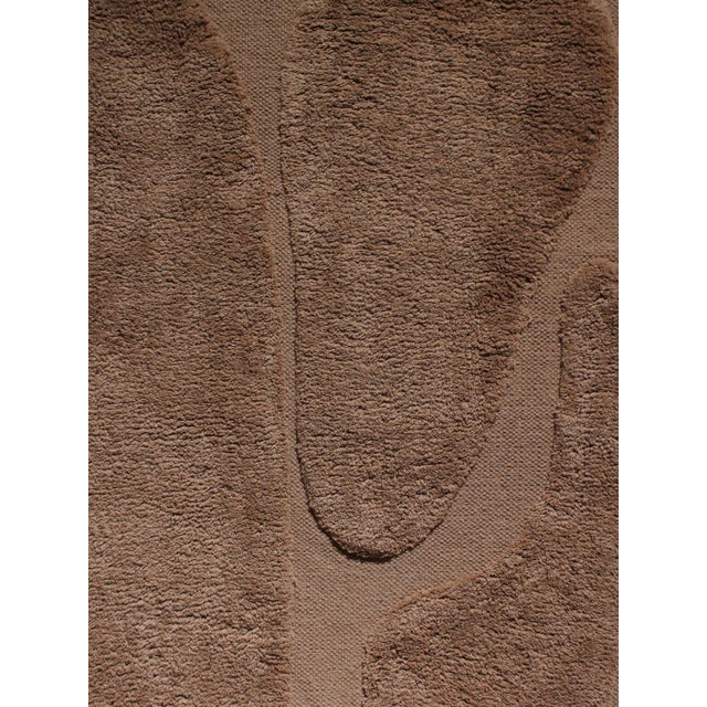 1960s Abstract Voluminous Brown Wall Hanging, 1960 For Sale - Image 5 of 6