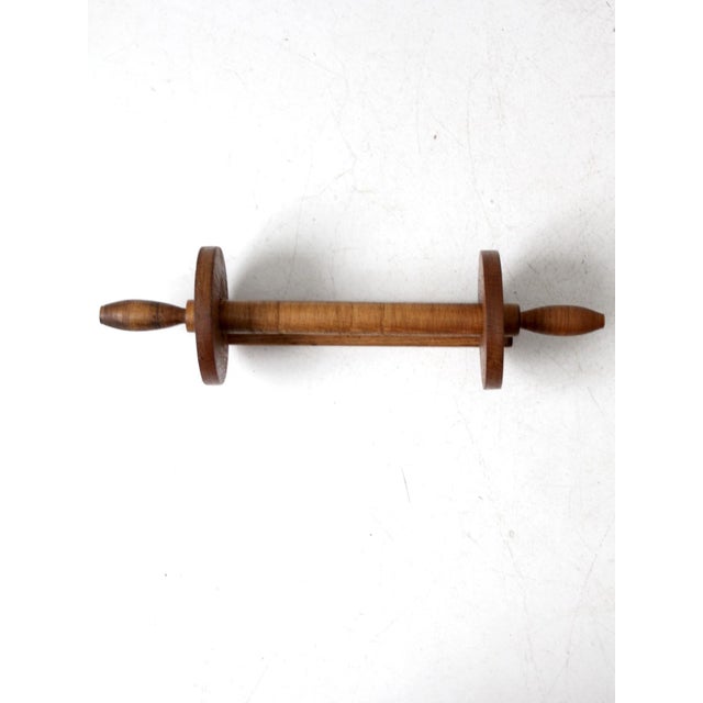 Farmhouse Vintage Wooden Wall Mount Towel Rack For Sale - Image 3 of 12