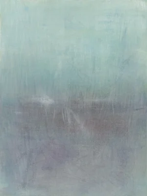 Maui 09, Original Abstract Painting by Carrie Bergey, Grey Green Purple Crimson