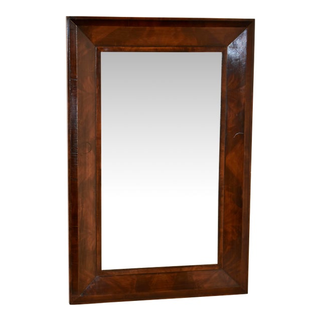 19th Century Walnut Mirror From England For Sale