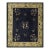 1920s Navy Blue Vase Deco Modern Antique Chinese Art Handknotted Wool Carpet Rug For Sale