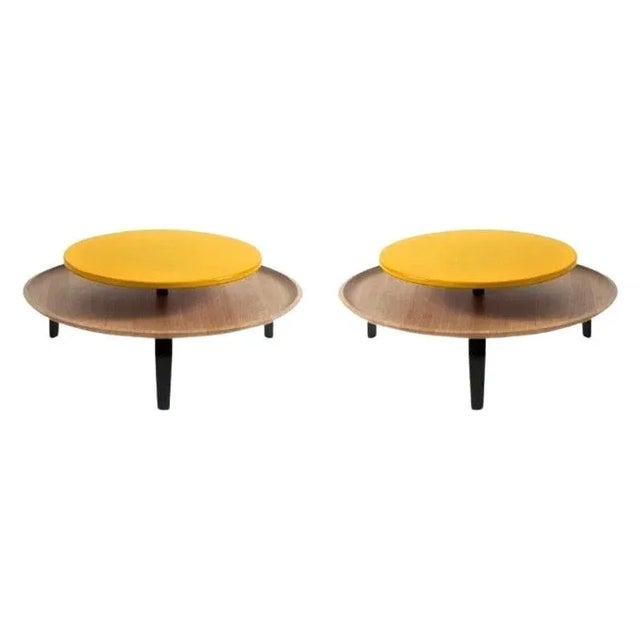 Secreto 60 Coffee Tables in Yellow by Colé Italia, Set of 2 For Sale - Image 13 of 13