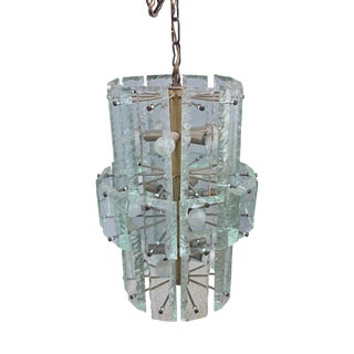 Chandelier in Crystal from Fontana Arte, Italy, 1950s For Sale