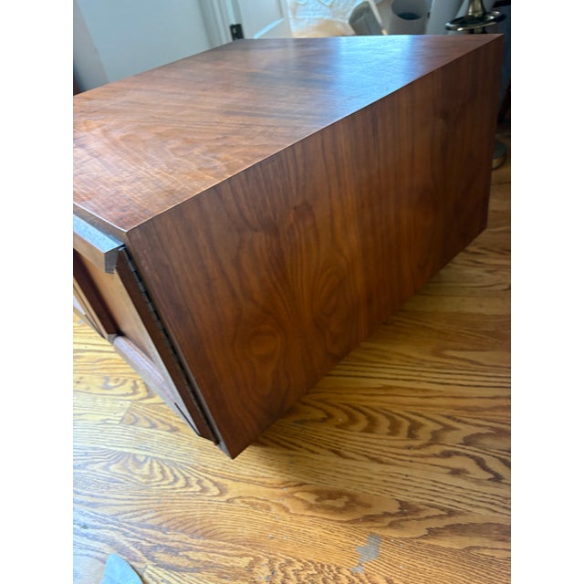 Wood 1960s Stunning John Keal for Brown Saltman Walnut Side Cabinet / End Table For Sale - Image 7 of 9