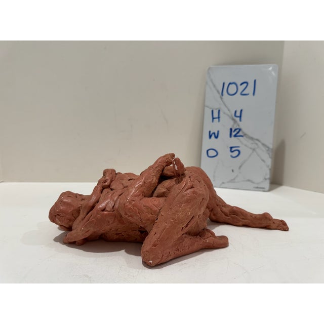 Ceramic 1960s Larry Mohr Terracotta Lovers Sculpture Signed From Artist Estate For Sale - Image 7 of 7