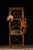 c. 1880s - 1890s Antique bamboo hall tree with vanity mirror. This piece features, in addition to the mirror, two small...