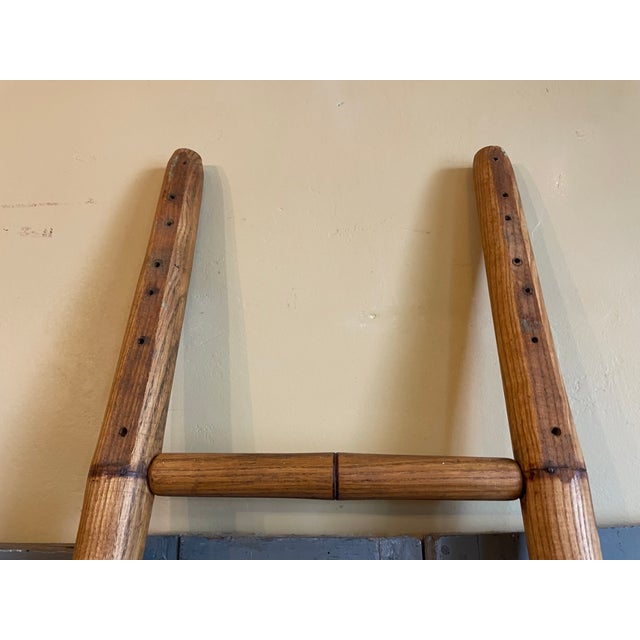 French Library Ladder in Faux Bamboo, 1890s For Sale - Image 10 of 11
