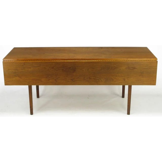 Hibriten Hibriten Walnut Dropleaf Dining Table For Sale - Image 4 of 10