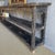 Vintage Style Elm Wood Black Painted Extra Long Console With Shelves For Sale In Los Angeles - Image 6 of 9