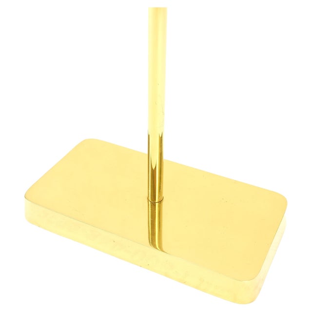 Set of Quality Mid Century Modern Brass Fireplace Tools For Sale - Image 16 of 16