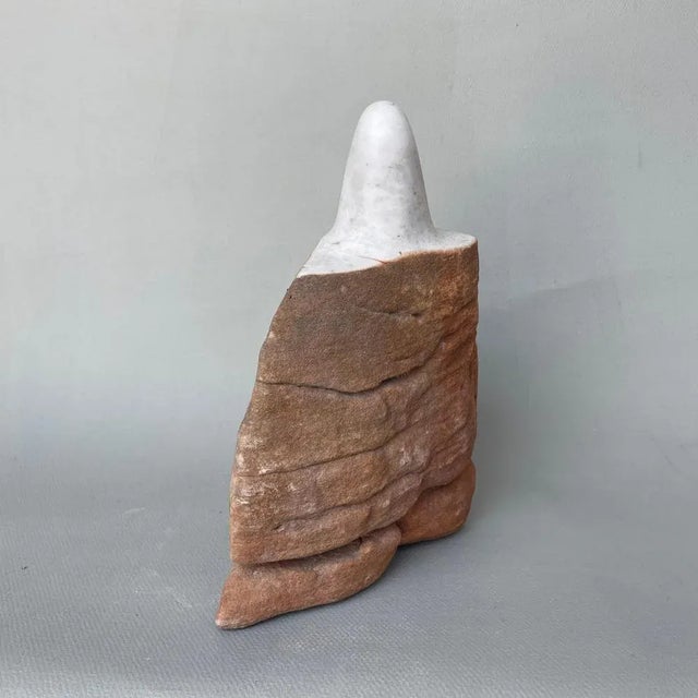 On Top It Is Bright Marble Sculpture by Tom Von Kaenel For Sale - Image 4 of 6