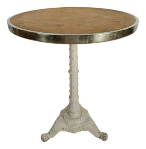 Antique Bistro Pedestal Table, 1890s