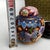 Metal Pair of Vintage Cloisonné Enamel Lidded Jars – Butterfly & Floral Motif, With Original Box For Sale - Image 7 of 9