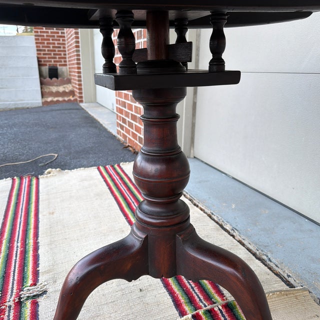 A Vintage Mahogany Chippendale Style Title Top Tea Table, 1970’s For Sale - Image 4 of 12