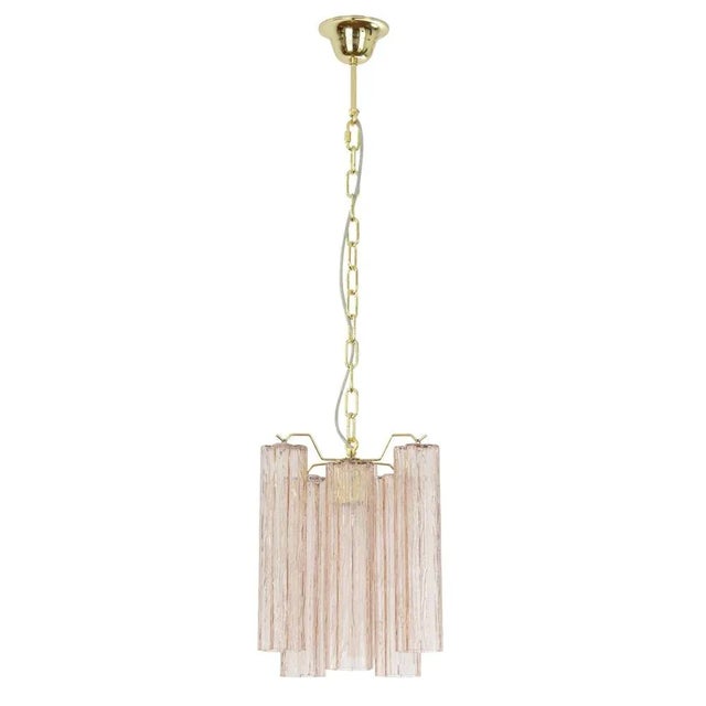 Chandelier in Pink Murano Glass, Italy, 1990s For Sale - Image 13 of 13