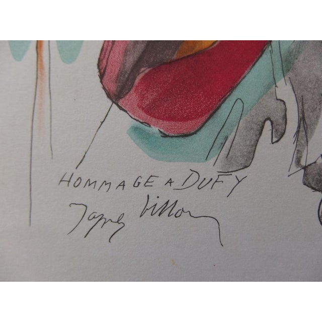 Modern Jacques Villon, The Cellist, Lithograph For Sale - Image 3 of 4