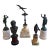 Grand Tour Style Brass and Marble Classical Figure Collection For Sale