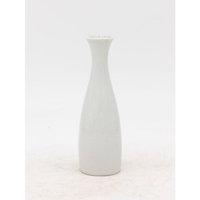 French Collection of Three White Single Bud Vases, French Early 21st C. For Sale - Image 3 of 6