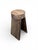 24" - Handcrafted Sculptural Solid Wood Espresso "Halo" Stool For Sale - Image 9 of 11