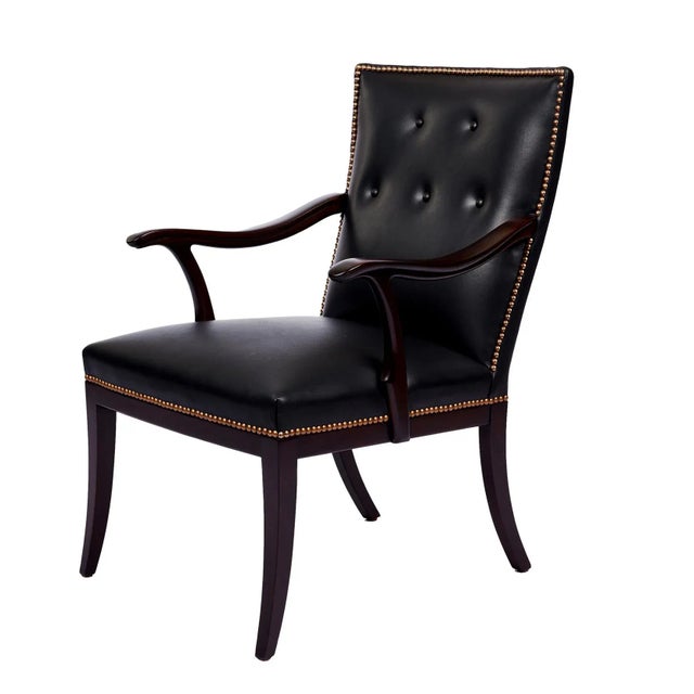 Mid 20th Century Frits Henningsen Arm Chair For Sale - Image 13 of 13