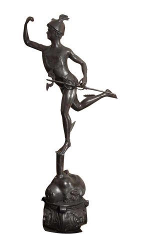 Italian Mecury Statue in Bronze