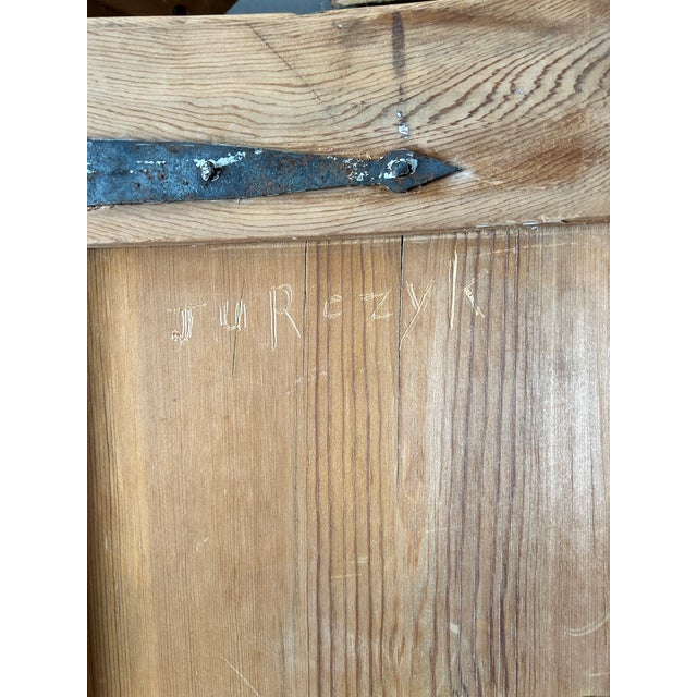 Antique Swedish Farmhouse Pine Corner Cabinet For Sale - Image 9 of 12