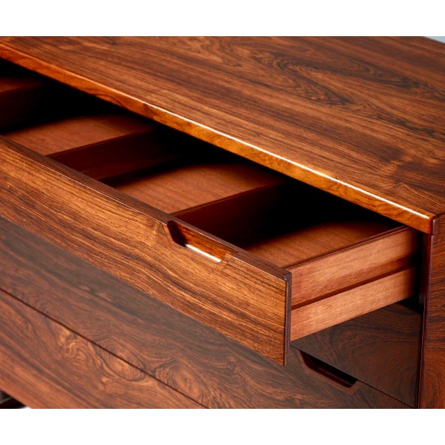 1960s Pair of Svend Langkilde Danish Rosewood Chest of Drawers For Sale In Phoenix - Image 6 of 9