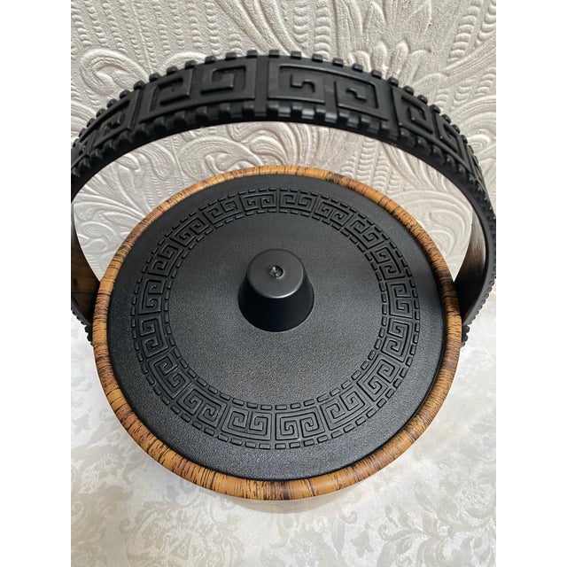 Mid Century Modern Greek Key Ice Bucket For Sale - Image 6 of 8