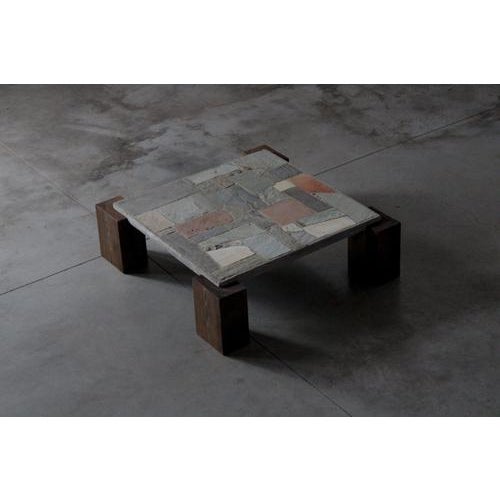 Concrete and Stone Coffee Table, Netherlands, 1960s For Sale - Image 10 of 10