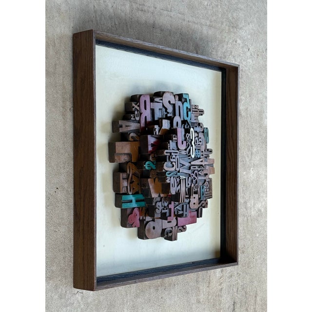 Curtis Jere Mid Century Cube Wall Art AlphaSculp Sheldon Rose For Sale - Image 4 of 10