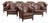Club Chairs in Cowhide Leather, Set of 8 For Sale