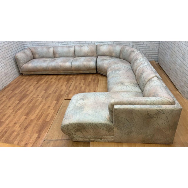 Vintage Post Modern L Shaped Sectional Sofa by Bernhardt For Sale - Image 13 of 13