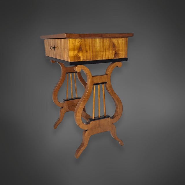 Biedermeier Lyrical Table in Cherrywood, Germany, 1825 For Sale - Image 3 of 9